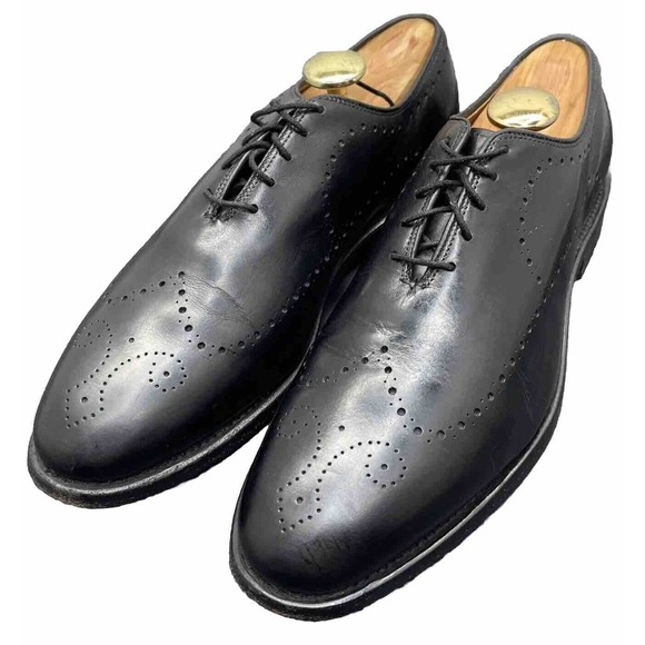 Allen Edmonds Black Fairfax Wholecut Wingtip Oxford Dress Shoes Mens 8 Fast Ship main image 6